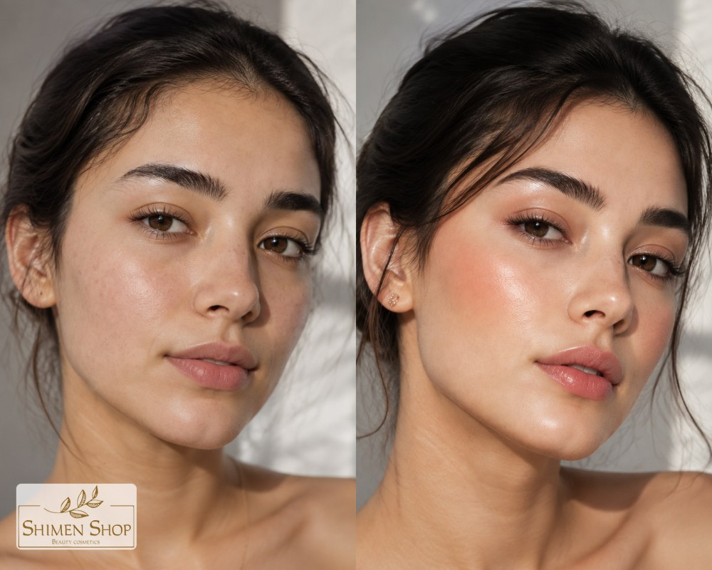 آرایش ترند 2026 روی صورت با بیس سبک و تمرکز روی پوست طبیعی