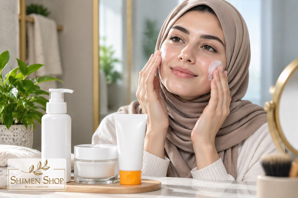 روتین خانگی برای کمتر دیده شدن منافذ پوست با شوینده، مرطوب‌کننده و ضدآفتاب