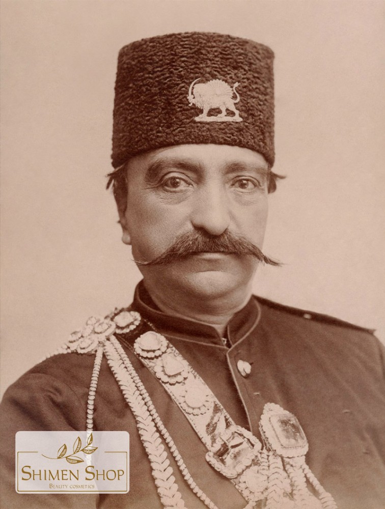 عکس ناصرالدین‌شاه و تغییر تصویر مردانه در اواخر تاریخچه آرایش در ایران