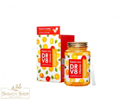 آمپول روشن کننده وآبرسان ویتامین DR-V8 فارم استی