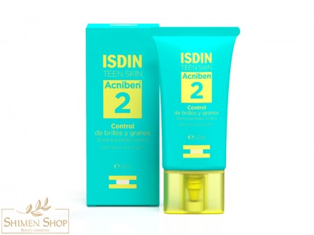 ژل کرم آبرسان مرطوب کننده مات کننده و ضد جوش‌ مناسب پوستهای مختلط تا چرب ایزدین 40 میل