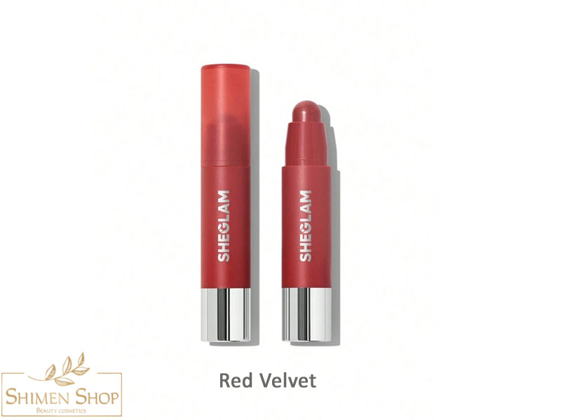 رژلب مدادی شیگلم رنگ Red Velvet