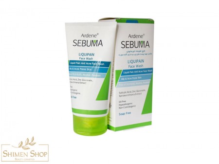 شوینده غیر صابونی صورت مناسب پوست چرب و جوشدار لیکوئی پن آردن سبوما 150 میل