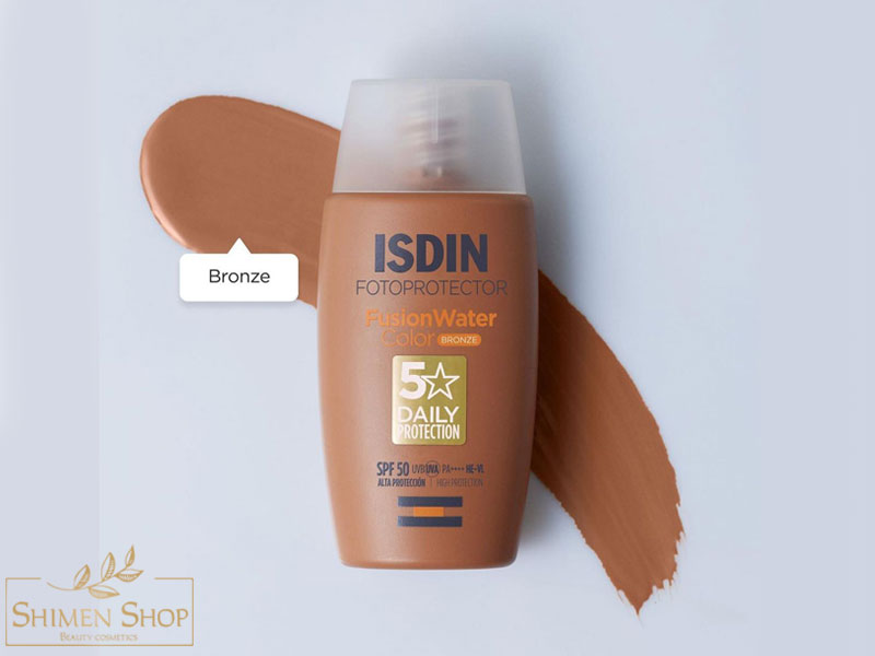 ضد آفتاب فیوژن واتر رنگی ایزدین رنگ Bronze