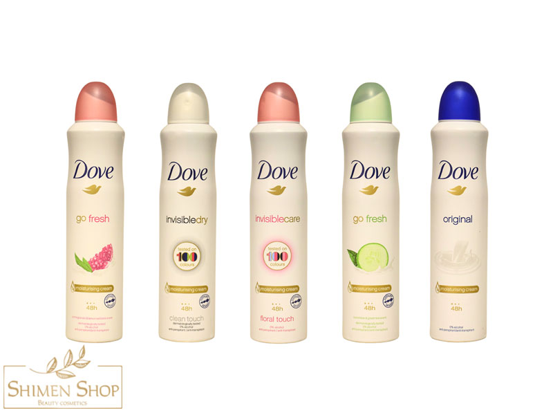 اسپری دئودورانت ضدتعریق زنانه داو 250 میل