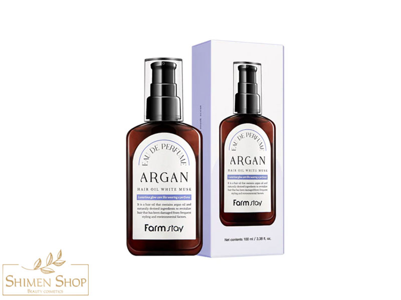 روغن موی آرگان فارم استی با عطر مشک سفید 100 میل