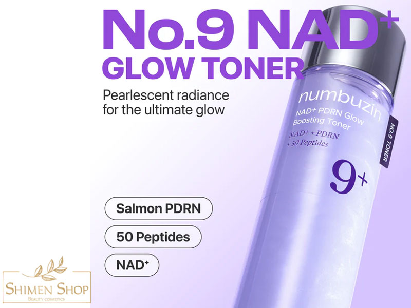 تونر درخشانکننده و تقویتکننده NAD+ PDRN شماره 9 نامبوزین