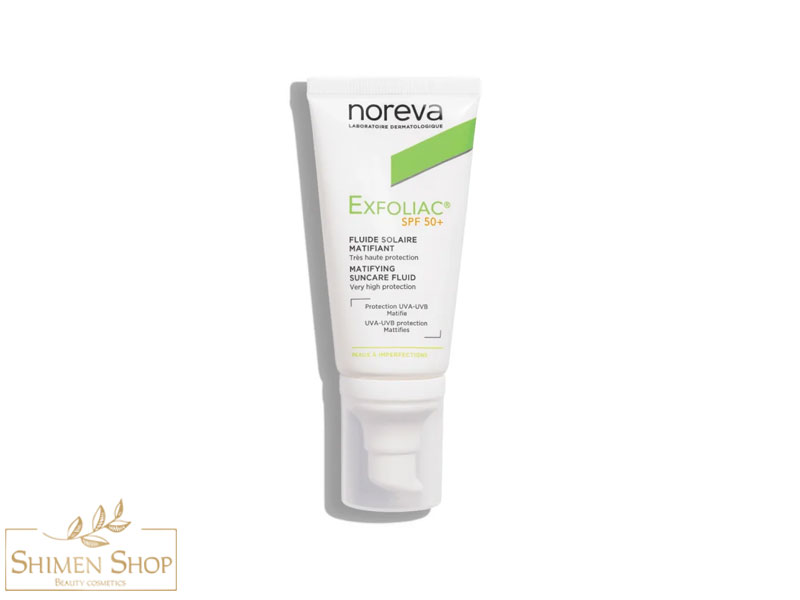 ضدآفتاب فلوئیدی مات کننده و ضدجوش پوست چرب اکسفولیاک نوروا +SPF50