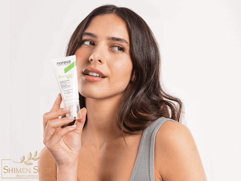 ضدآفتاب فلوئیدی مات کننده و ضدجوش پوست چرب اکسفولیاک نوروا +SPF50