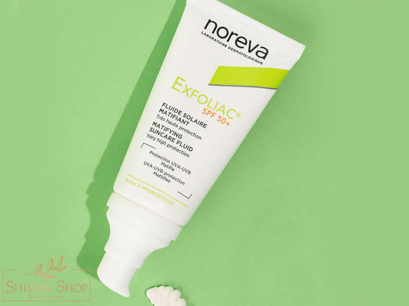 ضدآفتاب فلوئیدی مات کننده و ضدجوش پوست چرب اکسفولیاک نوروا +SPF50