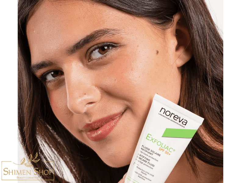 ضدآفتاب فلوئیدی مات کننده و ضدجوش پوست چرب اکسفولیاک نوروا +SPF50