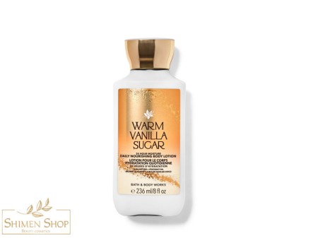 لوسیون بدن مغذی روزانه وانیل و شکر گرم (Warm Vanilla Sugar) بث اند بادی ورکس 236 میل