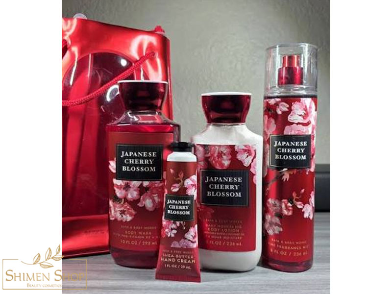 لوسیون بدن مغذی روزانه شکوفه گیلاس ژاپنی (Japanese Cherry Blossom) بث اند بادی ورکس 236 میل