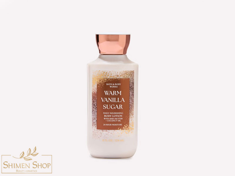 لوسیون بدن مغذی روزانه وانیل و شکر گرم (Warm Vanilla Sugar) بث اند بادی ورکس