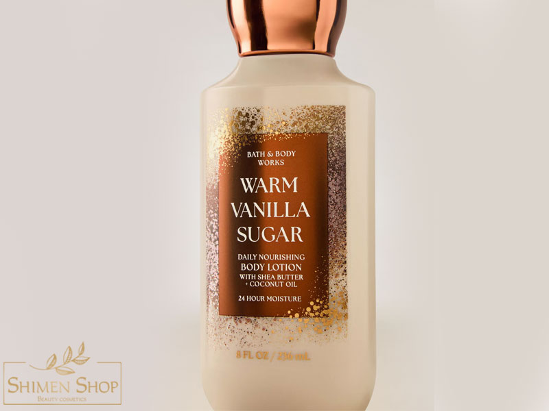 لوسیون بدن مغذی روزانه وانیل و شکر گرم (Warm Vanilla Sugar) بث اند بادی ورکس 236 میل