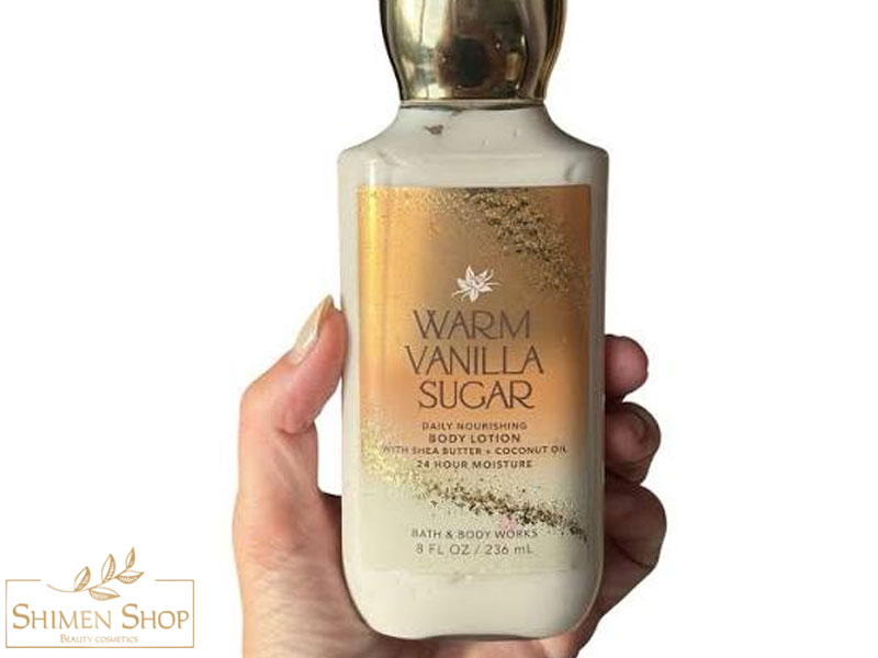 لوسیون بدن مغذی روزانه وانیل و شکر گرم (Warm Vanilla Sugar) بث اند بادی ورکس 236 میل