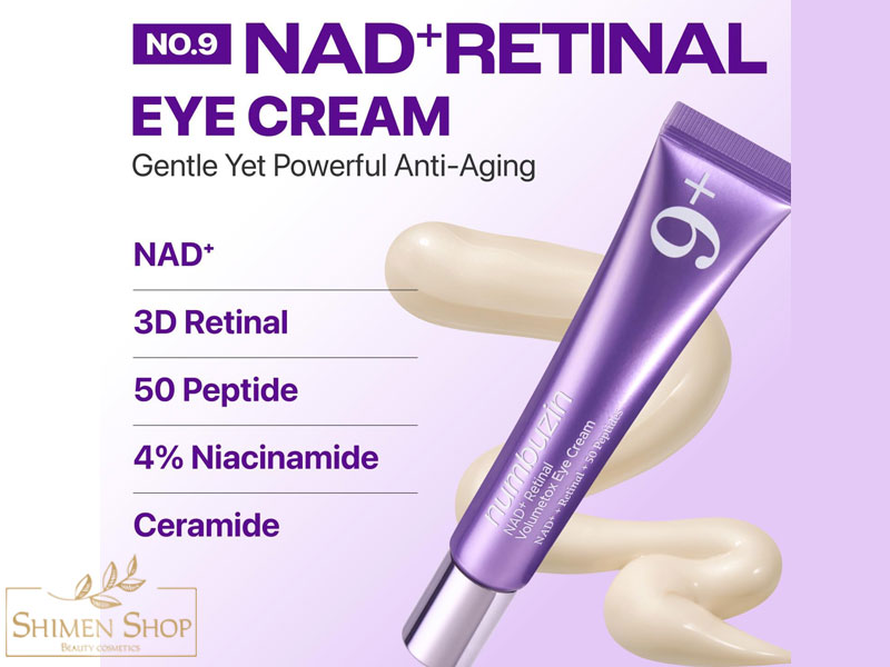کرم دورچشم نامبوزین شماره 9 - روشن کننده و ضدچروک ولومتاکس با (+NAD) و رتینال