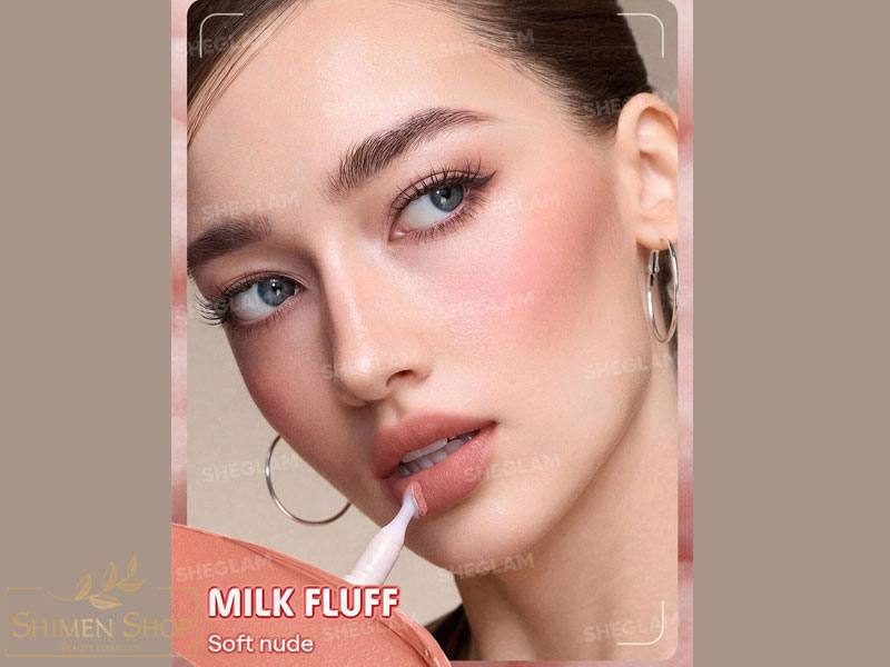رژ لب مات، مخملی با جلوه محو شیگلم مدل Marshmallow Puff Lip Blur Pen