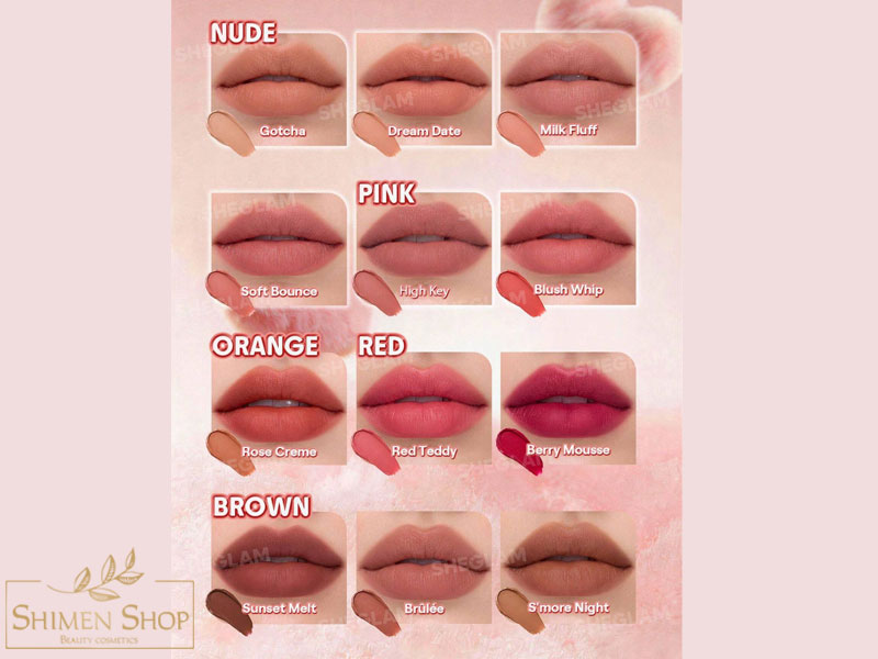 رژ لب مات، مخملی با جلوه محو شیگلم مدل Marshmallow Puff Lip Blur Pen