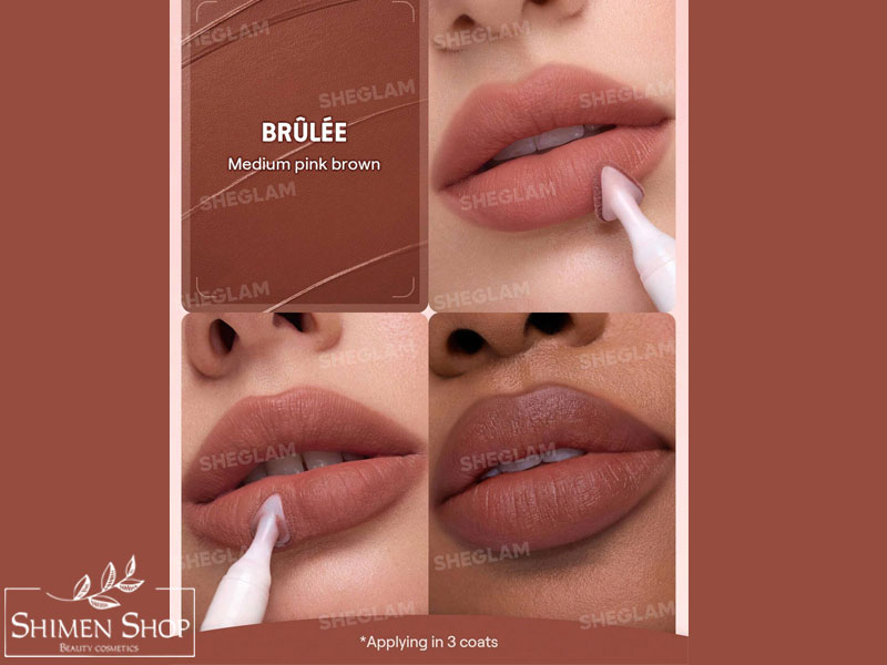 رژ لب مات، مخملی با جلوه محو شیگلم مدل Marshmallow Puff Lip Blur Pen
