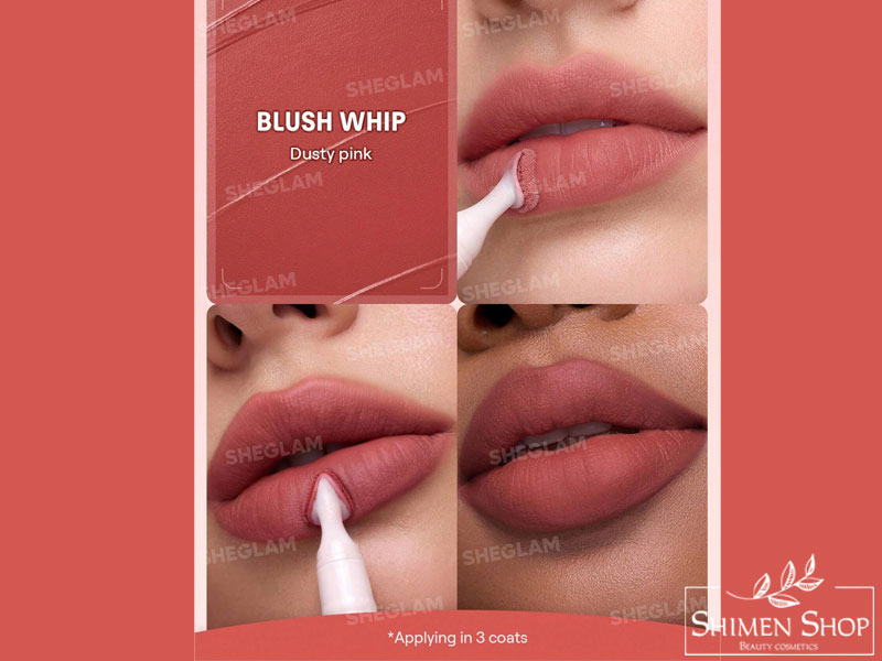 رژ لب مات، مخملی با جلوه محو شیگلم مدل Marshmallow Puff Lip Blur Pen