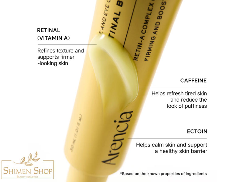 سرم دور چشم و صورت رتینال بوستر شات آرنسیا ضدچروک و جمع کننده منافذ