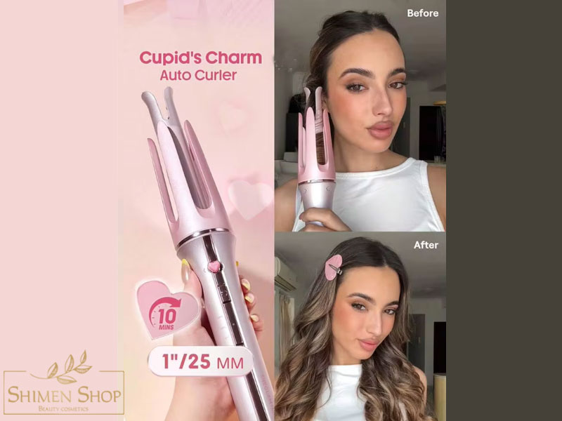 فر کننده مو اتوماتیک شیگلم مدل Cupid’s Charm( رنگ صورتی) 