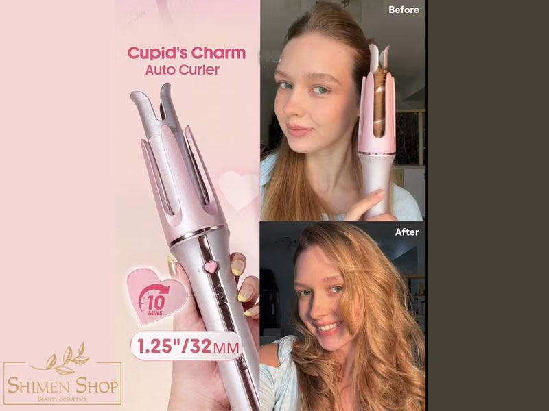 فر کننده مو اتوماتیک شیگلم مدل Cupid’s Charm( رنگ صورتی) 