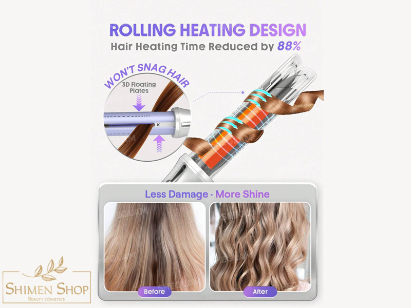 فرکننده چرخشی اتوماتیک مو شیگلم مدل Airflow Styler Pro با فناوری باد خنک