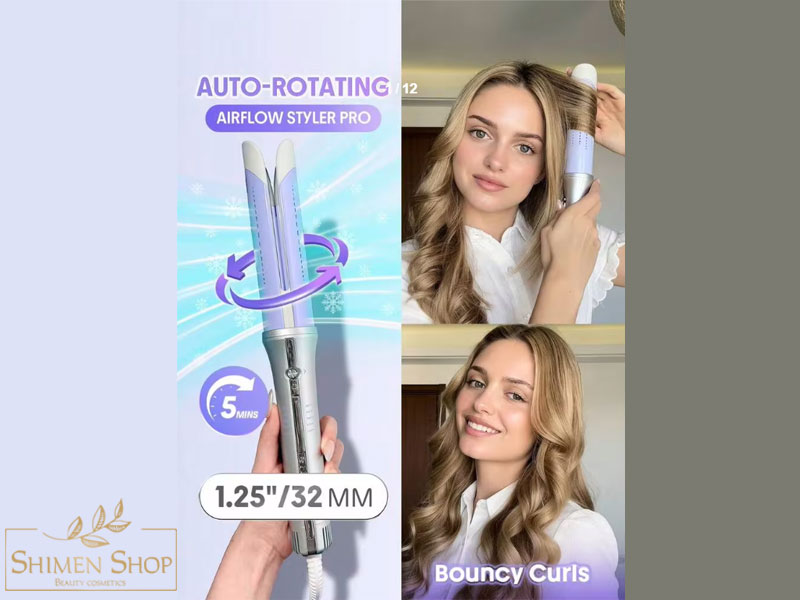 فرکننده چرخشی اتوماتیک مو شیگلم مدل Airflow Styler Pro با فناوری باد خنک