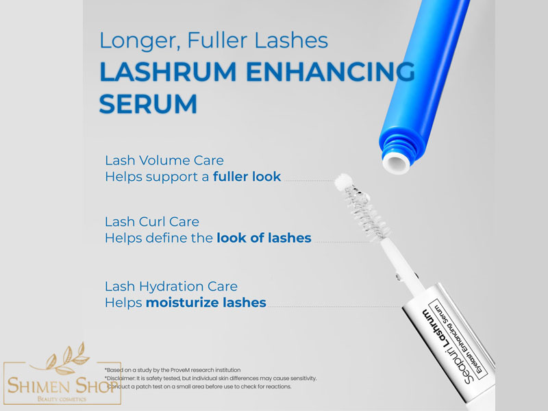 سرم تقویتکننده و بلندکننده مژه سی پوری مدل Lashrum