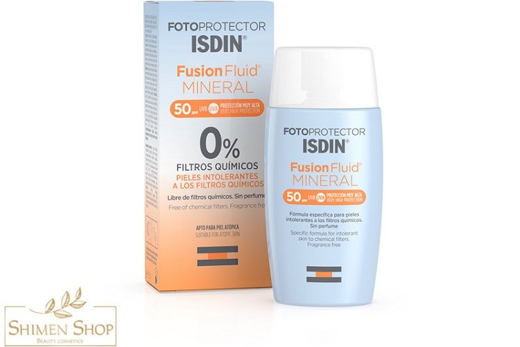 ضدآفتاب ایزدین فیوژن فلویید مینرال مناسب انواع پوست، SPF 50